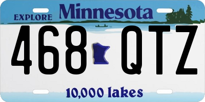 MN license plate 468QTZ