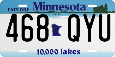 MN license plate 468QYU
