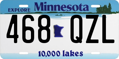 MN license plate 468QZL