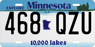 MN license plate 468QZU