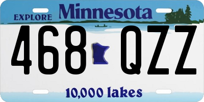 MN license plate 468QZZ