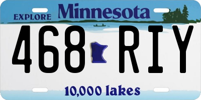 MN license plate 468RIY