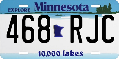 MN license plate 468RJC