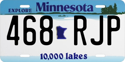 MN license plate 468RJP