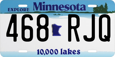 MN license plate 468RJQ