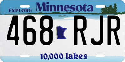 MN license plate 468RJR
