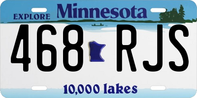 MN license plate 468RJS