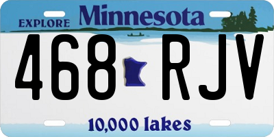 MN license plate 468RJV