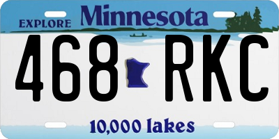 MN license plate 468RKC