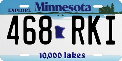 MN license plate 468RKI