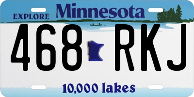 MN license plate 468RKJ