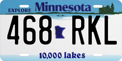 MN license plate 468RKL