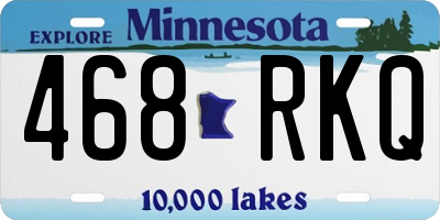 MN license plate 468RKQ
