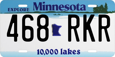 MN license plate 468RKR