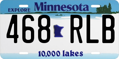 MN license plate 468RLB