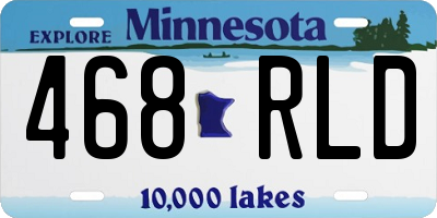 MN license plate 468RLD