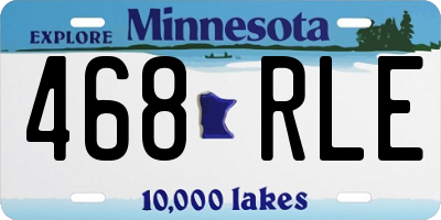 MN license plate 468RLE