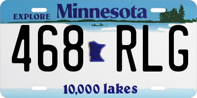MN license plate 468RLG