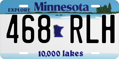 MN license plate 468RLH
