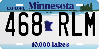 MN license plate 468RLM