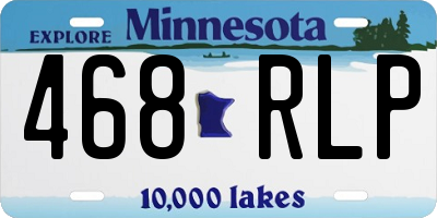 MN license plate 468RLP