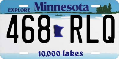 MN license plate 468RLQ