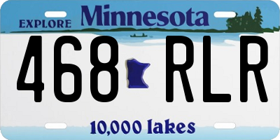 MN license plate 468RLR