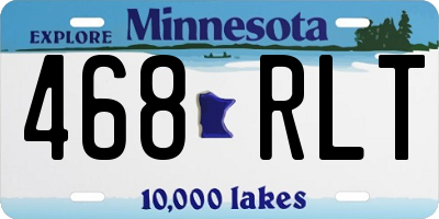 MN license plate 468RLT