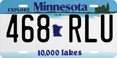 MN license plate 468RLU