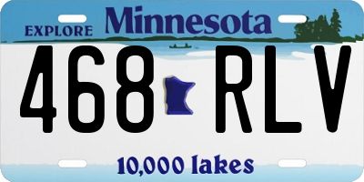 MN license plate 468RLV