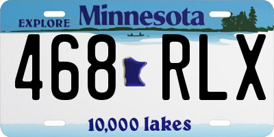 MN license plate 468RLX