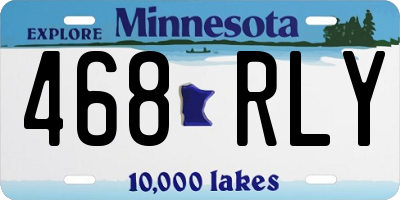 MN license plate 468RLY