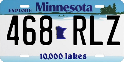 MN license plate 468RLZ