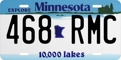 MN license plate 468RMC