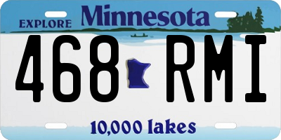 MN license plate 468RMI