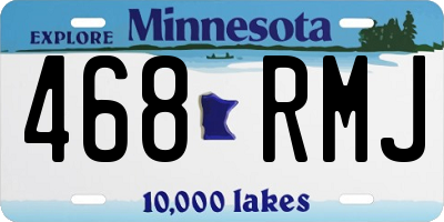 MN license plate 468RMJ