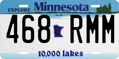 MN license plate 468RMM