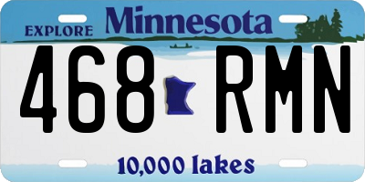 MN license plate 468RMN