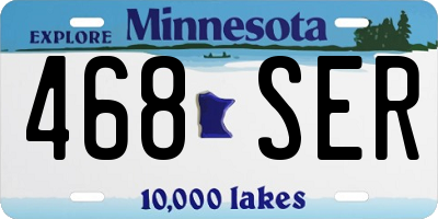 MN license plate 468SER