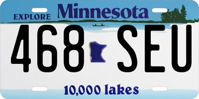 MN license plate 468SEU