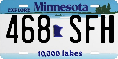 MN license plate 468SFH
