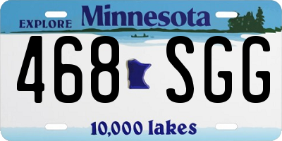 MN license plate 468SGG