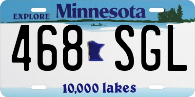 MN license plate 468SGL