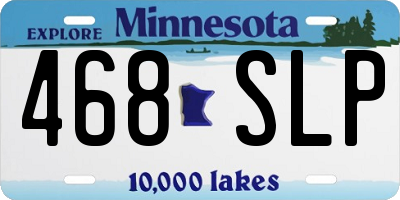MN license plate 468SLP