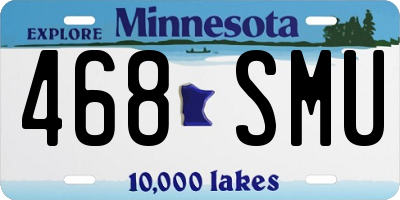 MN license plate 468SMU