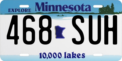 MN license plate 468SUH