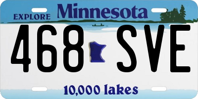 MN license plate 468SVE