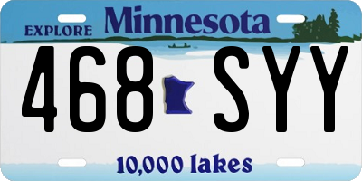 MN license plate 468SYY