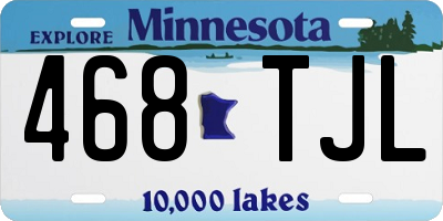 MN license plate 468TJL