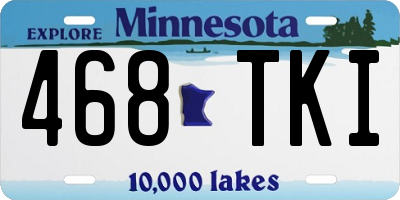 MN license plate 468TKI